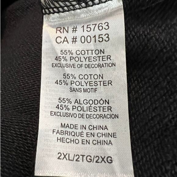 Champion Men's Gamecock Sweatshirt Jacket in Black Partial Snap Front Size 2XL - Picture 5 of 6